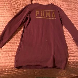 Long dress style Puma sweatshirt size medium